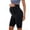 Black, variant on Maternity Shorts for Women Over The Belly Pregancy Biker Shorts Workout Active Running Short Pants with Pockets Gray M