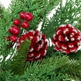 thumbnail image 5 of Northlight Real Touch™️ Wind River Fir with Glittered Pinecones Artificial Christmas Wreath - 24" -, 5 of 9