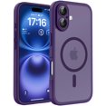 thumbnail image 1 of Funda magnética TOCOL para iPhone 16 Midnight Purple 6.1 pulgadas, 1 of 5
