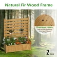 thumbnail image 7 of GDLF Air Conditioner Fence Outdoor Wood Privacy Screen with Planter Box No-Dig Kit（2 Panels）, 7 of 7