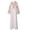 A-Grey1272, variant on Embroidered Sleeve Long Kaftan for Women Stand Collar Loose Summer Travel Maxi Gown
