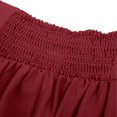 thumbnail image 5 of LWavelet Steampunk Style Belted Ruched Maxi Skirt Women Cosplay Party Trendy Unique Bottoms Red 2XL, 5 of 6