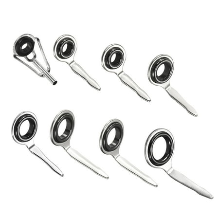 

Uxcell Rod Repair Kit Set 40 Pcs Iron 0.08 Tip Ring 7 Sizes Guide Rings Replacement for Fixing Fishing Rod White