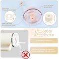 thumbnail image 2 of 11PCS de accesorios para Stanley taza 40oz, 6 tapones antidesbordamiento, 2 cubiertas para pajitas, 2 colgantes encantos, 1 bota, accesorios de silicona para 40oz y 30oz (Beige), 2 of 4