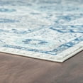 thumbnail image 5 of Transitional 5x8 Area Rug (5'3'' x 7'3'') Border Aqua, Navy Living Room Easy to Clean, 5 of 12