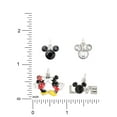 thumbnail image 3 of (2 pack) Disney Mickey Mouse Silver-Tone Love Charm 4-Piece Set with Enamel, 3 of 5