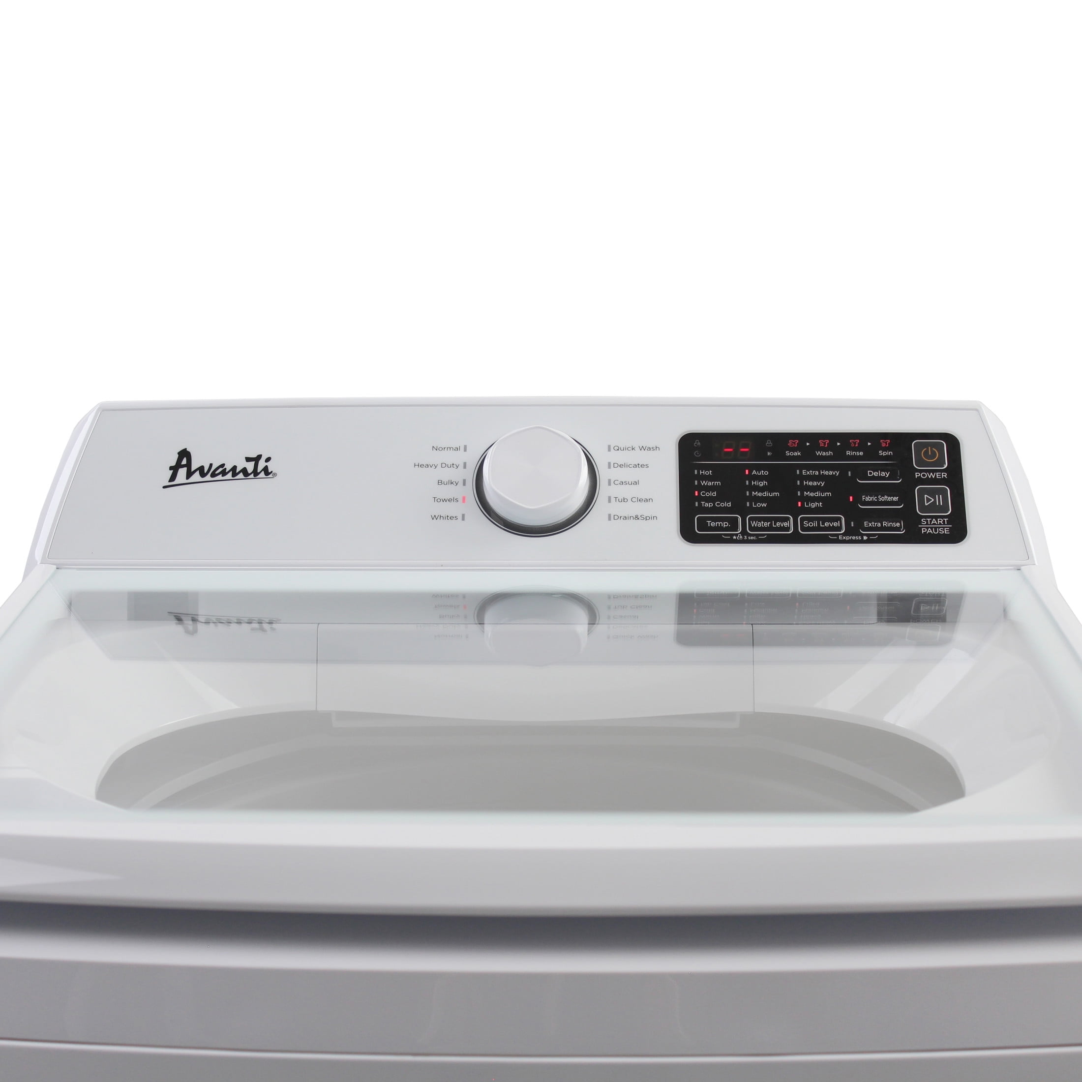 Avanti Top Load Washer, 4.1 cu. ft. Capacity, in White (SLTW41D0W)