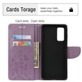 thumbnail image 2 of Dteck Case for Samsung Galaxy S20 FE(6.5 inches),Magnetic Butterfly/Flower Patterned Leather Wallet Card Holder Flip Cover Protective Shockproof Kickstand S20 FE 5G Phone Case,Lightpurple, 2 of 5