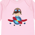 thumbnail image 4 of Inktastic Pilot Boy, Airplane, Plane, Flying, Brown Hair Boys Long Sleeve Baby Bodysuit, 4 of 5