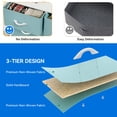 thumbnail image 3 of Dextrus Fabric Dresser for Bedroom, Tall Storage Dresser with 8 Drawers for Adult, Green, 3 of 7