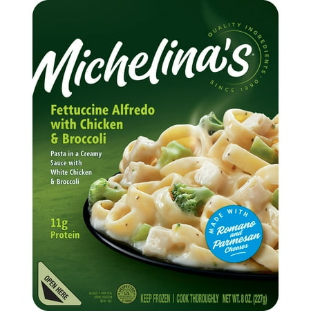 Michelina's Fettucine Alfredo with Chicken and Broccoli Meal 8oz (Frozen Dinner)