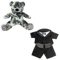 Scout Camo Bear 16 inch with Tuxedo Outfit Stuffed Animal, Playful Plush Toy, Ideal Gift for Kids