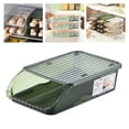 thumbnail image 2 of Caja de huevos rodante automática, recipiente apilable para huevos, organizador de almacenamiento para , cocina, dispositivo, recuperación Verde Macarena Titular de huevo, 2 of 8