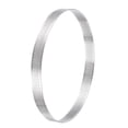 thumbnail image 3 of Inoxidable Acero Pequeño Pastel Anillos, Perforado Pastel Mousse Anillo Cocina Hornear Calor Resistente 7,8 Diámetro, 0,8 Altura, para Pastel Postre, Plata, 3 of 5
