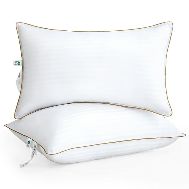 Unikome Bed Pillows for Side Sleeper Soft Puffy Down Alternative