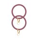 thumbnail image 5 of 2 Unids Pulsera de Silicona Gran Círculo Pulsera Pulsera Llavero Anillo Llavero Colgante Accesorios para Mujeres Damas (Rosy Pink), 5 of 5