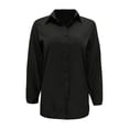 thumbnail image 4 of Clothing 2025 Super Soft Wrinkle Free Button Down Shirts for Women Formal Work Dress Blouses Tops Womens Button Down Shirts Boyfriend Long Sleeve Oversized Blouses Tops, 4 of 6