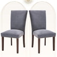 thumbnail image 6 of Dining Chairs Set of Parsons Style Linen   Chairs with  Back  for Round Kitchen Table or Small Dining Room Comfortable &; Stylish, 6 of 6