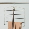 thumbnail image 2 of Home Basics 4 Tier Swinging Arm Trouser Hanger with Accessory Hook, 2 of 5