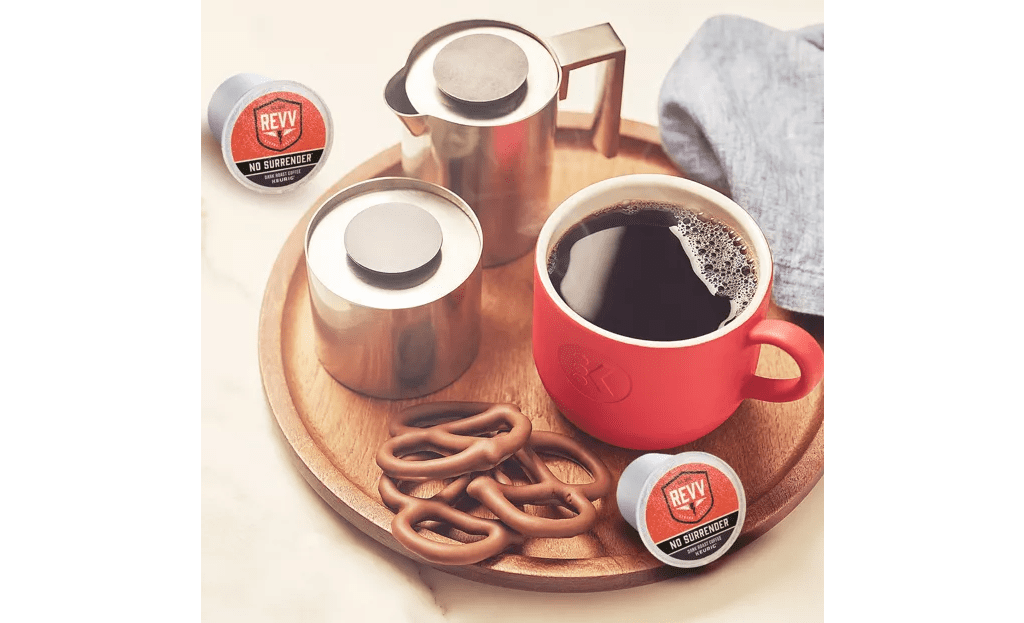 Revv No Surrender Dark Roast K Cup Coffee Pods, 48 Total