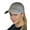 Gray, variant on Ladder Style Ponycap Adjustable Ponytail Distressed Washed Denim Baseball Cap, Black
