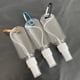 thumbnail image 3 of Botellas de plástico transparente para llavero de viaje pulverizador de niebla fina portátil vacío atomizador a prueba de fugas líquido recargable, 3 of 6