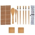 thumbnail image 1 of EeaseMX 1 juego de kit para hacer sushi de bambú, herramientas para hacer sushi en casa., 1 of 7