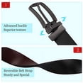 thumbnail image 2 of XIATIAN Women Leather Reversible Belt, Ladies Belt for Jeans with Rotated Buckle, 2 of 7