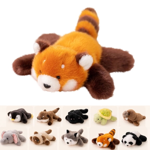 Red Panda Stuffed Animal Cute Plushies Small Plush Toys Soft Fluffy Stuffed Plush Doll Portable Mini Stuffy Toy Perfect Birthday Holiday Gift for Toddler Girls Boys Kids of All Ages