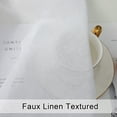 thumbnail image 6 of OVZME Dolly White Sheer Curtains 45 Inches Length 2 Panels,Faux Linen Texture Breathable Gauzy Short Curtains for Nursery/Living Room Solid Dual Rod Pockets Window Small Drapes for Kitchen,30x45 Inch, 6 of 7