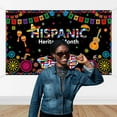 thumbnail image 2 of Happy Hispanic Heritage Month Festival Backdrop Latin American Banner Spanish Classroom Decorations National Hispanic Heritage Month Decorations for Classroom Backdrop Photo Booth, 2 of 7