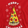 thumbnail image 2 of Merry Christmus Christmas Pizza Unisex Adult Pull-Over Hoodie, 2 of 5