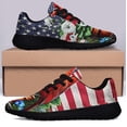 thumbnail image 3 of Cardinal Floral American flag Shoes Sneakers Black Size 11, 3 of 7