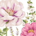 thumbnail image 2 of Gladding, Pamela 20x20 Black Ornate Wood Framed with Double Matting Museum Art Print Titled - Garden Of Flowers I, 2 of 4