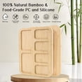 thumbnail image 6 of KORALAKIRI Charcuterie Boards with Knife Set, Bamboo Cheese Cutting Board, Meat Fruit Serving Tray Platter with 6 Compartments for Picnics, Camping, Parties, Housewarming Gifts, 6 of 9