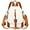 S85-Beige/Brown, variant on ALTOSY Fashion Leather Backpack Purse for Women Shoulder Bag with Flap S85 Beige/Brown