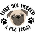 thumbnail image 3 of CafePress - Have You Hugged A Pug Today Women's Light Pajamas - Women's Short Sleeve Print T-Shirt and Pants Light Cotton Pajama Set, 3 of 7