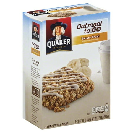 Quaker Oats Quaker Oatmeal to Go Breakfast Bars, 6 ea