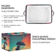 thumbnail image 2 of Yayeee Canvas Storage Basket with Handles for Shelves Fabric Bins Closet Organizer, Astronaut and Sky, 2 of 8