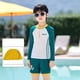 thumbnail image 2 of Manga Larga Vestido Largo Traje de Baño Pantalones Largos Divididos de los Niños para la Natación en Aguas Calientes, Traje de Poliéster de Moda para Niños Y Niñas, 2 of 8