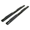 thumbnail image 1 of Fits 2019-2024 Ford Ranger TrailFX Nerf Bar A7094B TFX 5 Oval Straight Side Bars; With Step Pads; 5 Inch Oval Straight Side Bars; Powder Coated; Black; Steel; With Welded End Caps; Rocker Panel Mount, 1 of 3