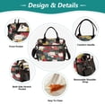 thumbnail image 3 of FORMRS Insulated Lunch Bag Unisex Large Capacity with Shoulder Strap, Black Lucky Cat, 3 of 6
