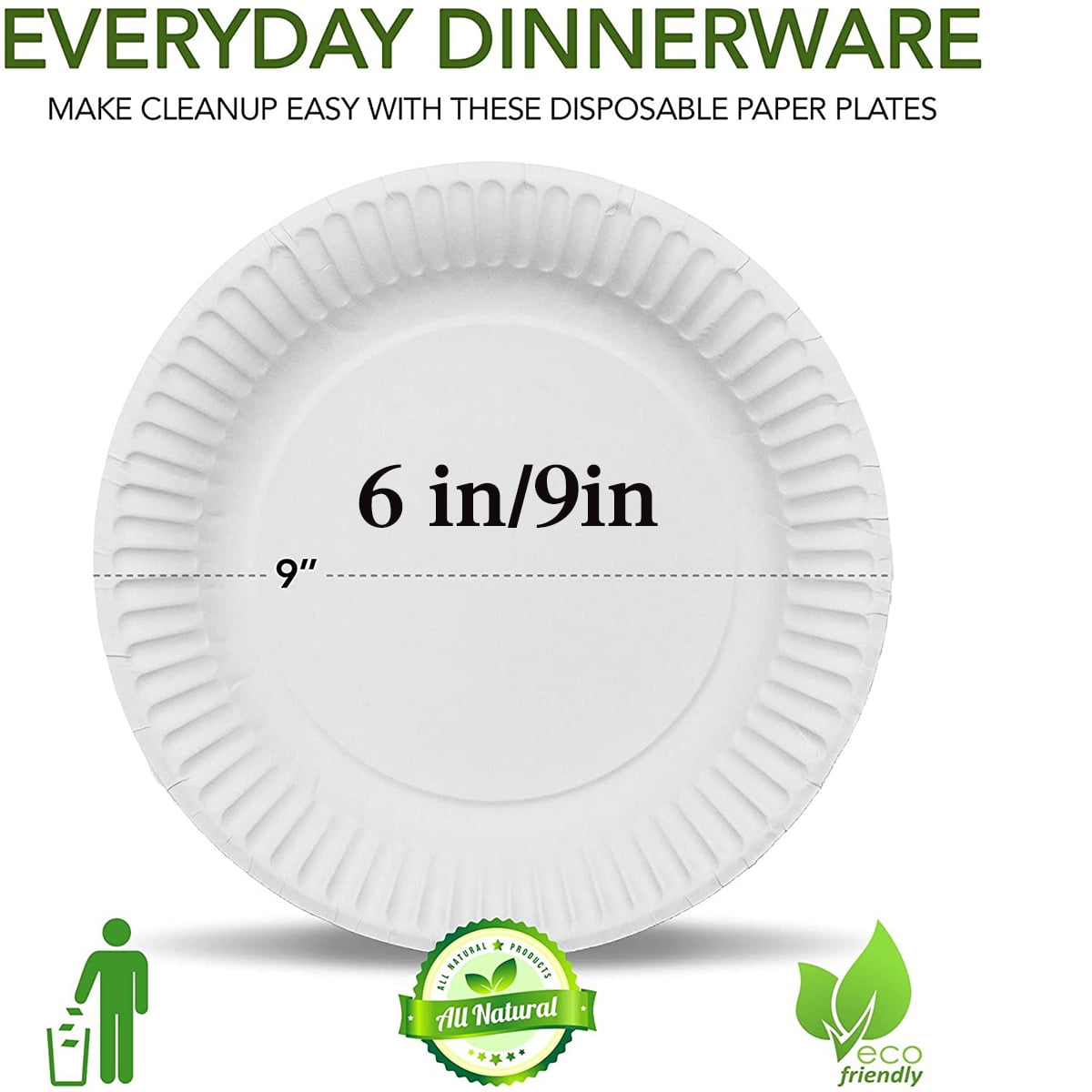 100 Compostable Paper Tray, Disposable Paper Tray, Uncoated