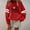 Red, variant on Women's Christmas Sweatshirts Loose Family Christmas 2026 Blouses Fashion Letter Printed Xmas Shirts Casual Long Sleeves Crewneck Pullover Tops