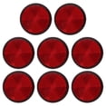 thumbnail image 1 of Round Rear Reflectors, 8 Pcs Safety Reflective Warning Reflector Plastic Universal Motorcycle Reflector with M6 Screw Mount for Car Motorcycle Trailer Bike Bicycles Dirt, Red, 1 of 7