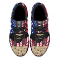 thumbnail image 2 of Black Labrador Dog American flag Shoes Sneakers Black Size 11.5, 2 of 7