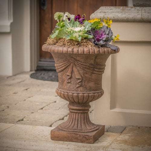 Alcott Hill Painswick Stone Urn Planter by