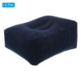 thumbnail image 3 of Uxcell Travel Foot Rest Pillow, Inflatable Foot Rest Mat Leg Rest Pillow for Airplane Travel Office, Dark Blue 2 Pack, 3 of 6