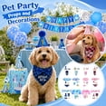thumbnail image 2 of Pet Birthday Party Supplies, Birthday Hat Bandana Scarf with Cute Bow Tie, Flag, Balloons, Party Supplies Decorations, 2 of 8
