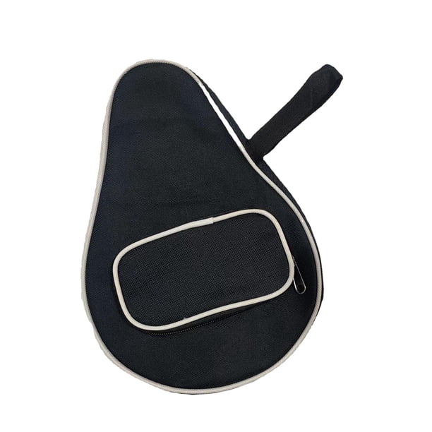 Funda para Raqueta de Tenis de Mesa, Bolsa de Almacenamiento Multifunción, Duradera, a Prueba de Polvo, Funda para Paleta de Tenis de Mesa, Bolsillo P Negro